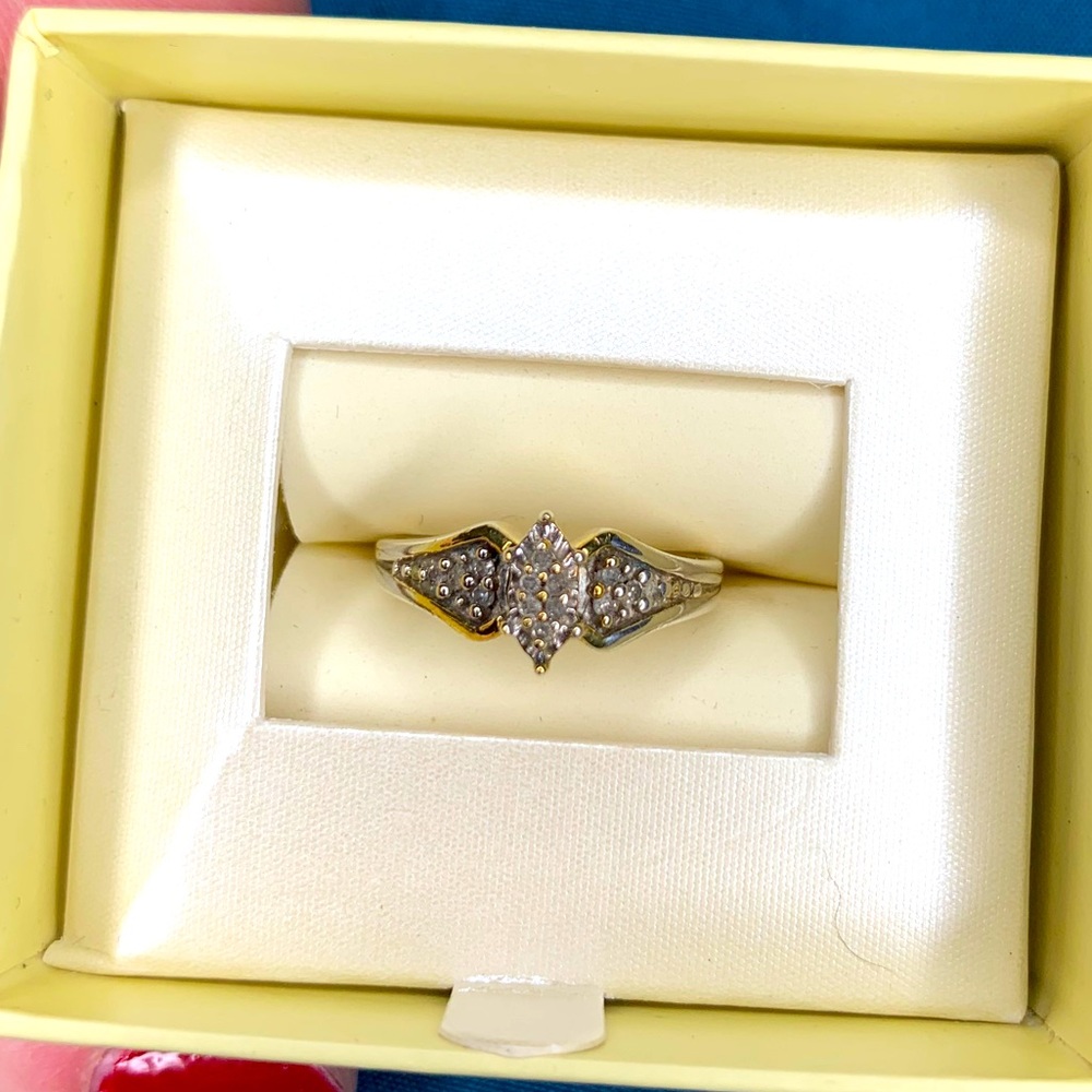 RESERVED Marquise Diamond Ring